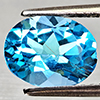 Natural Swiss Blue Topaz 2.22 Ct. Oval Shape 9.1 x 7 Mm Gemstone From Brazil