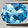 Natural Swiss Blue Topaz 2.12 Ct. Oval Shape 9.1 x 7 Mm Gemstone From Brazil
