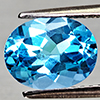 Natural Swiss Blue Topaz 2.26 Ct. Oval Shape 9.1 x 7.1 Mm Gemstone From Brazil