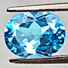 Natural Swiss Blue Topaz 2.14 Ct. Oval Shape 9.2 x 7 Mm Gemstone From Brazil