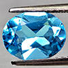 Natural Swiss Blue Topaz 2.23 Ct. Oval Shape 9.3 x 7.3 Mm Gemstone From Brazil
