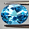Natural Swiss Blue Topaz 2.33 Ct. Oval Shape 9.1 x 7.1 Mm Gemstone From Brazil