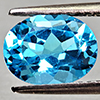 Natural Swiss Blue Topaz 2.19 Ct. Oval Shape 9.1 x 7 Mm Gemstone From Brazil