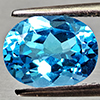 Natural Swiss Blue Topaz 2.20 Ct. Oval Shape 9 x 7 Mm Gemstone From Brazil