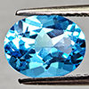 Natural Swiss Blue Topaz 2.33 Ct. Oval Shape 9.1 x 7.1 Mm Gemstone From Brazil