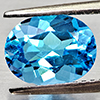 Natural Swiss Blue Topaz 2.34 Ct. Oval Shape 9.1 x 7.1 Mm Gemstone From Brazil