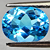 Natural Swiss Blue Topaz 2.41 Ct. Oval Shape 9.2 x 7.2 Mm Gemstone From Brazil