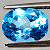 Natural Swiss Blue Topaz 2.51 Ct. Oval Shape 9.2 x 7.2 Mm Gemstone From Brazil