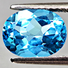 Natural Swiss Blue Topaz 2.40 Ct. Oval Shape 9.2 x 7.1 Mm Gemstone From Brazil
