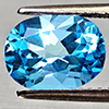 Natural Swiss Blue Topaz 2.05 Ct. Oval Shape 9.2 x 7 Mm Gemstone From Brazil