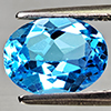Natural Swiss Blue Topaz 2.34 Ct. Oval Shape 9.1 x 7 Mm Gemstone From Brazil