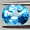 Natural Swiss Blue Topaz 2.54 Ct. Oval Shape 9.2 x 7.2 Mm Gemstone From Brazil