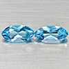 Natural Swiss Blue Topaz 3.08 Ct. 2 Pcs Marquise Shape 10.1 x 5.2 Mm Gemstones