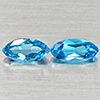 Natural Swiss Blue Topaz 2.87 Ct. 2 Pcs Marquise Shape 10 x 4.9 Mm Gemstones