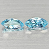 Natural Swiss Blue Topaz 2.77 Ct. 2 Pcs Marquise Shape 10.2 x 5.2 Mm Gemstones