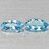 Natural Swiss Blue Topaz 2.56 Ct. 2 Pcs Marquise Shape 10.3 x 5.1 Mm Gemstones