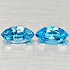 Natural Swiss Blue Topaz 2.77 Ct. 2 Pcs Marquise Shape 10.2 x 5.1 Mm Gemstones