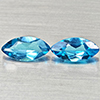 Natural Swiss Blue Topaz 2.53 Ct. 2 Pcs Marquise Shape 10.1 x 5  Mm Gemstones