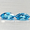 Natural Swiss Blue Topaz 2.35 Ct. 2 Pcs Marquise Shape 10.1 x 5 Mm Gemstones