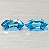 Natural Swiss Blue Topaz 2.61 Ct. 2 Pcs Marquise Shape 10.1 x 5.1 Mm Gemstones