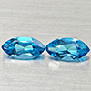 Natural Swiss Blue Topaz 2.74 Ct. 2 Pcs Marquise Shape 10 x 5.1 Mm Gemstones