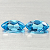 Natural Swiss Blue Topaz 2.71 Ct. 2 Pcs Marquise Shape 10 x 5.1 Mm Gemstones