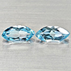 Natural Swiss Blue Topaz 2.80 Ct. 2 Pcs Marquise Shape 10.2 x 5.1 Mm Gemstones