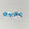 Natural Swiss Blue Topaz 3.09 Ct. 2 Pcs Marquise Shape 10.2 x 5.3 Mm Gemstones