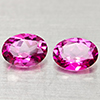 Natural Pink Topaz 2.85 Ct. 2 Pcs Oval Shape 8.1 x 6.1 Mm Gemstone From Brazil