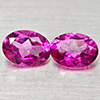 Natural Pink Topaz 2.75 Ct. 2 Pcs Oval Shape 8.1 x 6 Mm Gemstone From Brazil