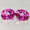 Natural Pink Topaz 3.04 Ct. 2 Pcs Oval Shape 8.1 x 6 Mm Gemstone From Brazil
