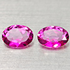 Natural Pink Topaz 2.46 Ct. 2 Pcs Oval Shape 8.1 x 6.1 Mm Gemstone From Brazil