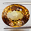 Natural Imperial Topaz 17.11 Ct. Oval Concave Cut 16.5 x 13.6 Mm Gemstone