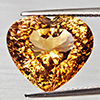 Natural Imperial Topaz 13.64 Ct. Heart Concave Cut 15 x 13.3 Mm Gemstone