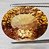 Natural Imperial Topaz 16.16 Ct. Oval Concave Cut 17.8 x 13.5 Mm Gemstone