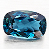 Natural London Blue Topaz 4.41 Ct. Cushion Shape 11.7 x 7.6 Mm Gemstone