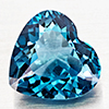 Natural London Blue Topaz 3.80 Ct. Heart Shape 10 x 9.5 Mm Gemstone