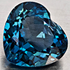 Natural London Blue Topaz 2.53 Ct. Heart Shape 8.5 x 7.9 Mm Gemstone