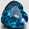 Natural London Blue Topaz 2.53 Ct. Heart Shape 8.6 x 8.4 Mm Gemstone