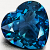 Natural London Blue Topaz 5.00 Ct. Heart Shape 11 x 10.5 Mm Gemstone