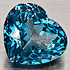 Natural London Blue Topaz 3.61 Ct. Heart Shape 9.7 x 8.8 Mm Gemstone From Brazil