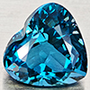 Natural London Blue Topaz 3.58 Ct. Heart Shape 9.3 x 8.4 Mm Gemstone