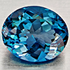 Natural London Blue Topaz 4.28 Ct. Oval Shape 10.7 x 8.8 Mm Gemstone From Brazil