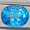 Natural Baby Blue Color Topaz 4.80 Ct. Oval Shape 11.1 x 9.1 Mm Gemstone