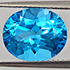 Natural Baby Blue Color Topaz 4.63 Ct. Oval Shape 11.1 x 9.2 Mm Gemstone