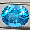Natural Baby Blue Color Topaz 4.25 Ct. Oval Shape 11 x 9.2 Mm Gemstone