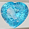 Natural Baby Blue Color Topaz 26.07 Ct. Heart Concave Cut 18.4 x 17.2 Mm Gems Natural Baby Blue Color Topaz 26.07 Ct. Heart Concave Cut 18.4 x 17.2 Mm Gems