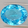 Natural Baby Blue Color Topaz 24.20 Ct. Oval Shape 19 x 15.7 Mm Gemstone