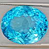 Natural Baby Blue Color Topaz 25.66 Ct. Oval Shape 18.5 x 15.2 Mm Gemstone