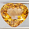Natural Imperial Topaz 16.61 Ct. Heart Shape 16.1 x 14 Mm Gemstone From Brazil